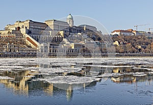 The Danube at wintertime in Budapest