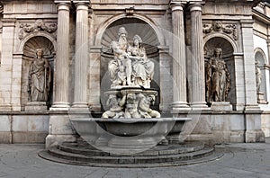 Danubius fontain Albertina in Vienna