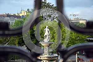 Danubius Fountain of which the architect was the famous Miklos Ybl