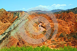 Danxia Geological Park, Zhangye, Gansu Province, China