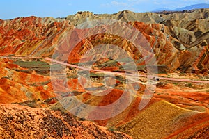 Danxia Geological Park, Zhangye, Gansu Province, China