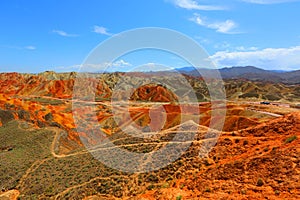 Danxia Geological Park, Zhangye, Gansu Province, China