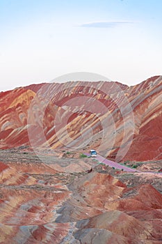 Danxia landform in Zhangye