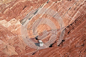 Danxia landform in Zhangye