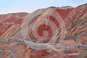 Danxia landform in Zhangye