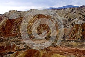 Danxia landform, Zhangye City, Gansu Province, China