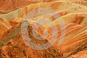 Danxia landform in Zhangye, Gansu China