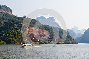 Danxia mountain on the sea