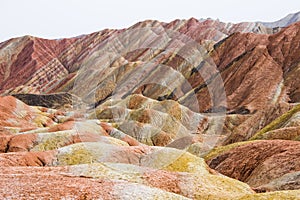 Danxia Rainbow Mountains, Zhangye, Gansu Province, China