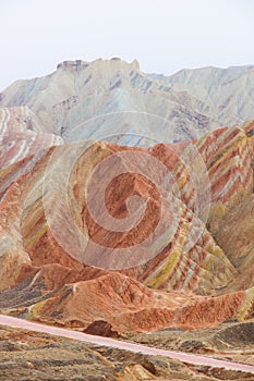 Danxia Rainbow Mountains, Zhangye, Gansu Province, China