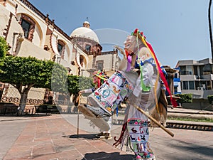 Danza de los viejitos, traditional Mexican dance originating from the state of Michoacan photo