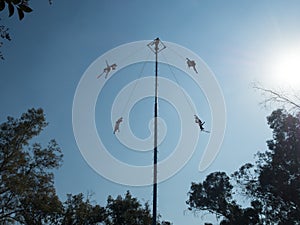 Danza de los Voladores Dance of the Flyers, Palo Volador flying pole, ceremony, ritual photo