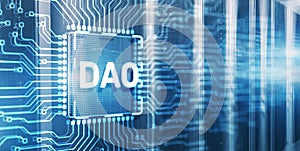 DAO. Decentralized Autonomous Organization on 3d Electronic Circuit Board Chip
