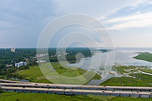 Daphne, Alabama on a humid summer day