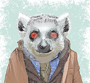 Dapper Lemur illustration