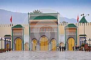 Dar al Makhzen or Palais Royale a royal palace of the Alaouite sultan in the city of Fez, Morocco. The palace is located in Fes