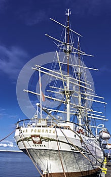 Dar Pomorza English: Gift of Pomerania is a Polish full-rigged sailing ship built in 1909 which is preserved in Gdynia as a