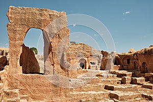 Ruins of Dara Ancient city, East Roman fortress city in northern Mesopotamia photo