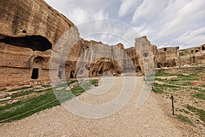 Dara ruins is an ancient city consisting of many interconnected caves in rocks. Dara Ancient City. Mesopotamia. Mardin, Turkey.