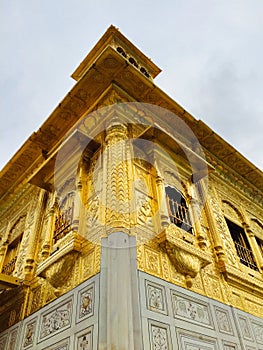 Darbar sahib gold sachkhand corner view photo