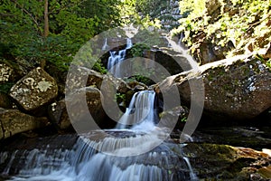 The Dardagna waterfalls are located in the upper Bolognese Apennines photo