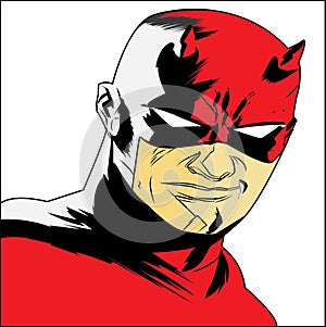 The daredevil in cartoon