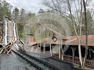 Daredevil Falls ride at Dollywood theme park in Sevierville, Tennessee
