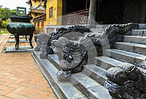 Dargon in Architecture of the Hue ancient citadel, Vietnam