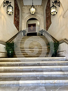 The Royal Palace of La Almudaina, City Palma de Mallorca, Balearic Islands, Spain. photo