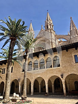 The Royal Palace of La Almudaina, City Palma de Mallorca, Balearic Islands, Spain. photo