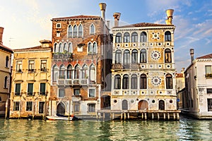 Dario Palace on the Grand Canal of Venice, summer view, no people