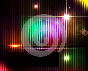 Dark abstract shiny technology spectrum background