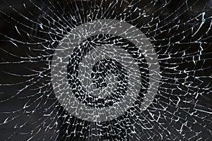 Dark abstract texture background - shattered glass