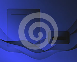 Dark Abstract UI Background with Transparent Elements