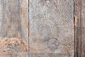 Dark aged grunge wooden planks background. Board, drawer or wooden fence