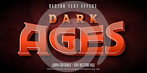 Dark ages text, game style editable text effect