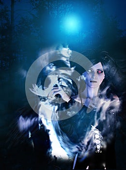 Dark Angel in the Forest