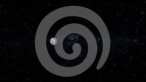 planet part of the solar system isolated on black background (3d space render, elements of this image