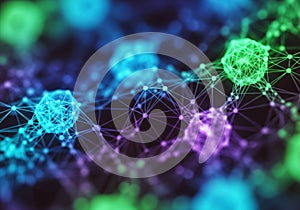 A dark background, emphasizing a sense of complex connectivity