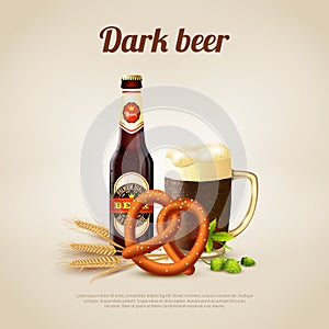Dark Beer Background