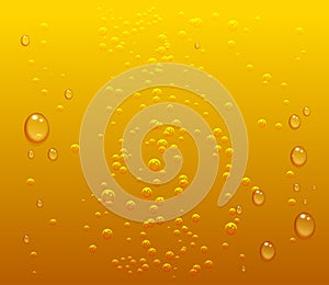 Dark beer drops and bubbles background