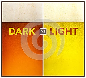 Dark beer vs gold beer