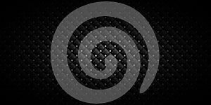 Dark black geometric grid background. Modern dark abstract vector texture. EPS 10 photo