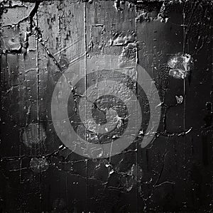 dark black grunge style scratched metal surface photo