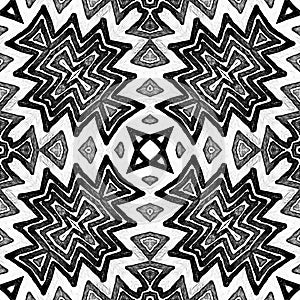 Dark black and white Geometric Watercolor. Decent