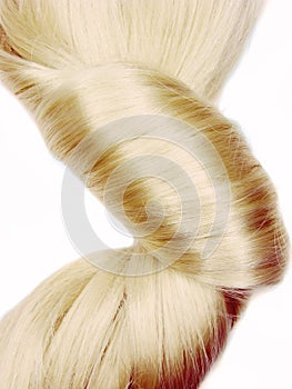 Dark blond hair coiffure photo
