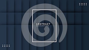Dark blue abstract rectangle overlap vector background on space for text and message artwork design