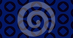 Dark Blue background with circles. Graphic abstract backdrop with pattern