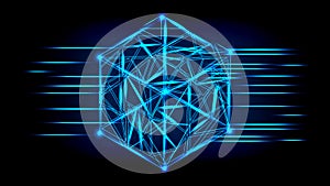 Dark blue background