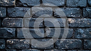 Dark blue brick wall texture background